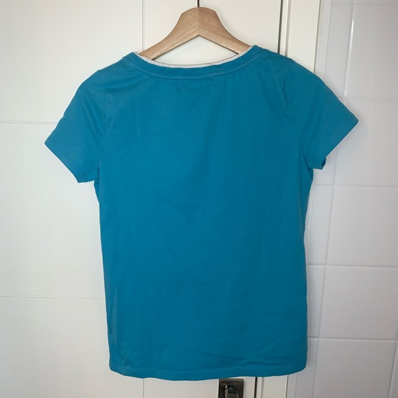 Blue Ralph Lauren Cotton T-Shirt with tiny front pocket - Picture 2 of 5